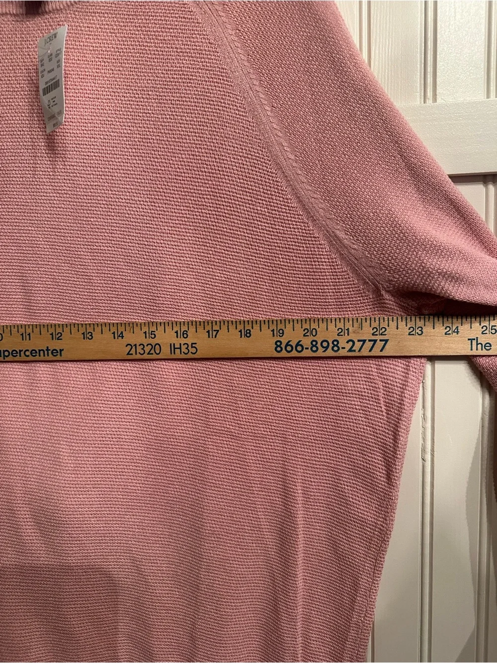 J. Crew Men's Waffle Knit Pink Crewneck Sweater Size XXL